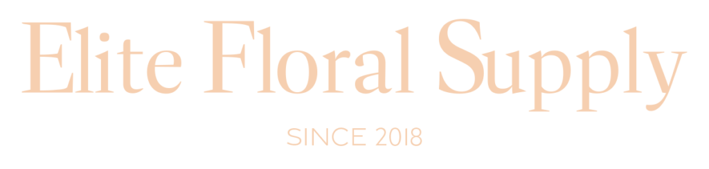 Elite Floral Supply Logo Peach