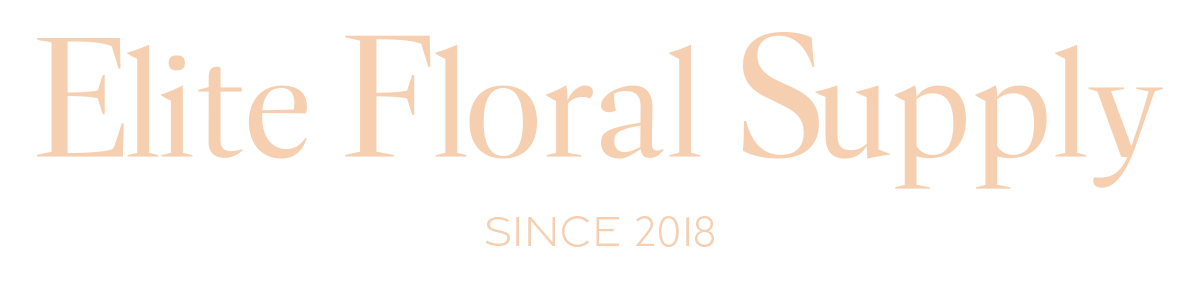 Elite Floral Supply Logo Peach